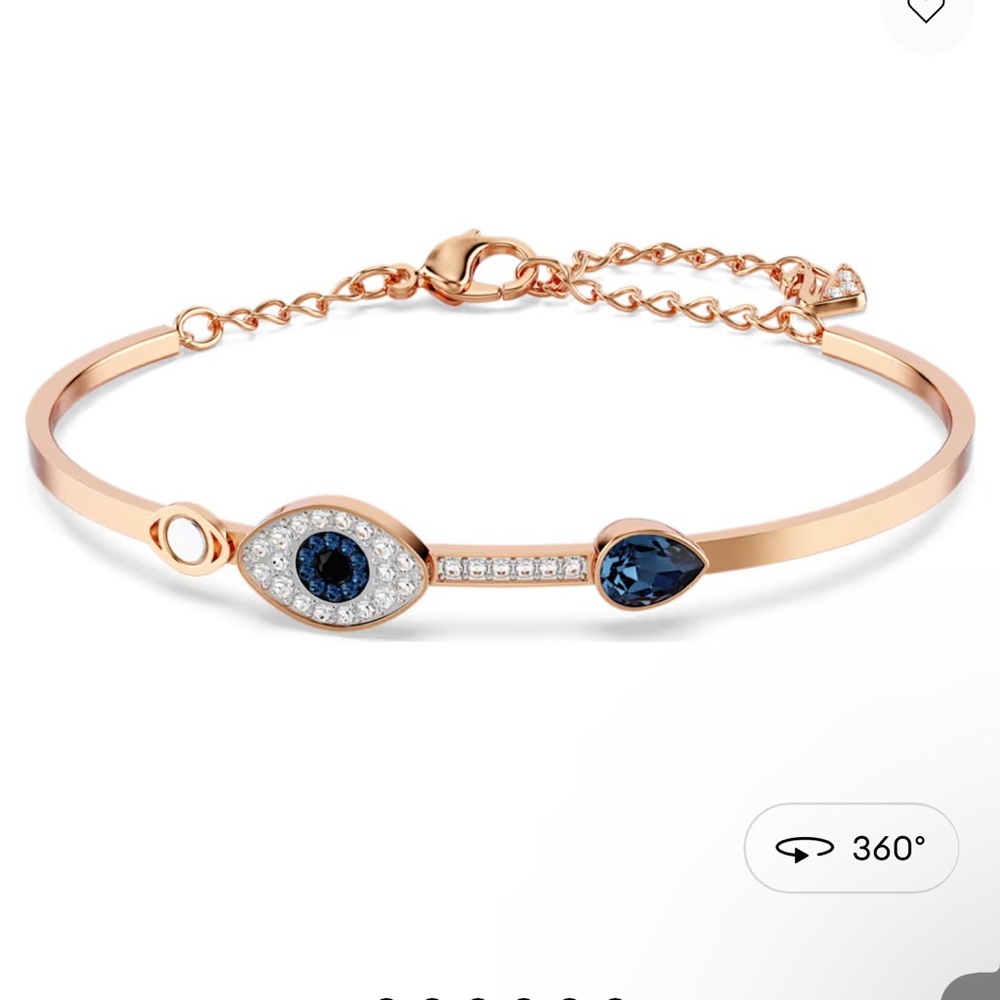 🛍️BLACK FRIDAY DEAL🛍️ Symbolica bangle Evil eye, Blue, Mixed metal finish
